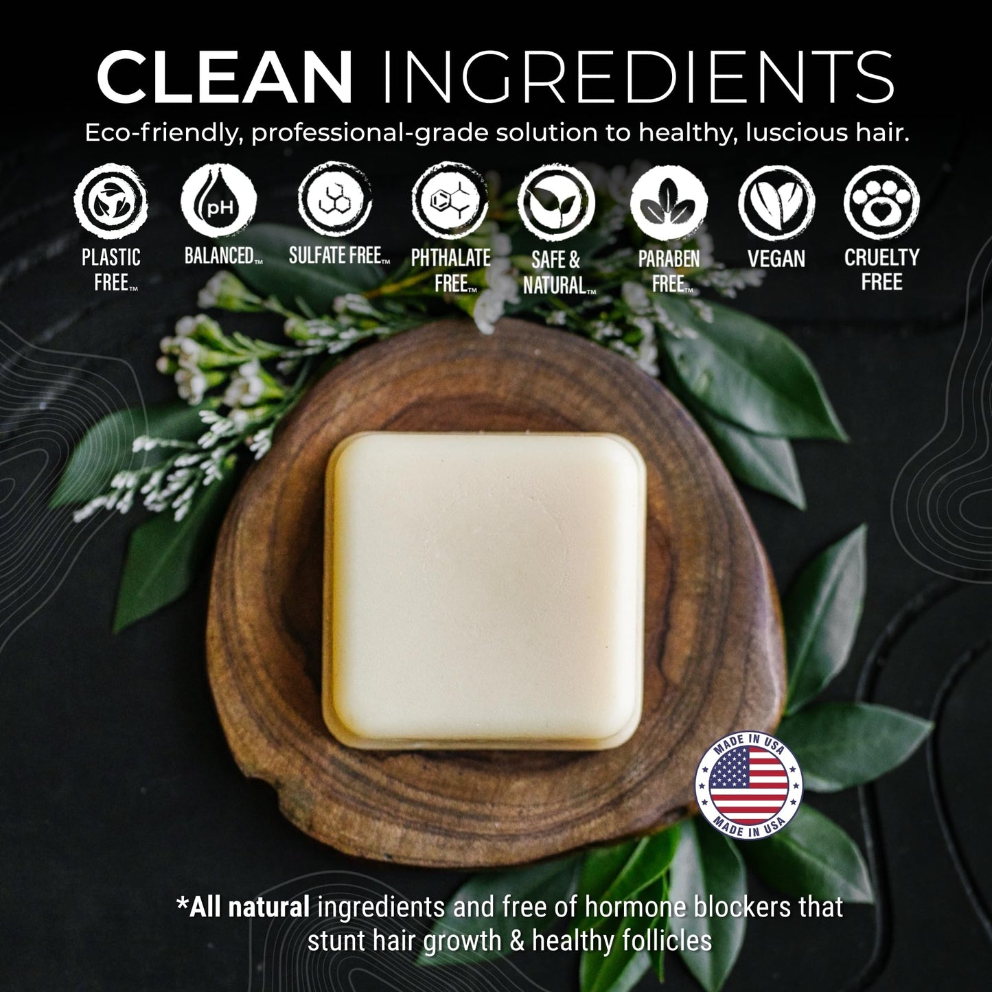 Viori Native Essence Conditioner Bar Made with Rice Water - Handcrafted All Natural Organic Conditioner