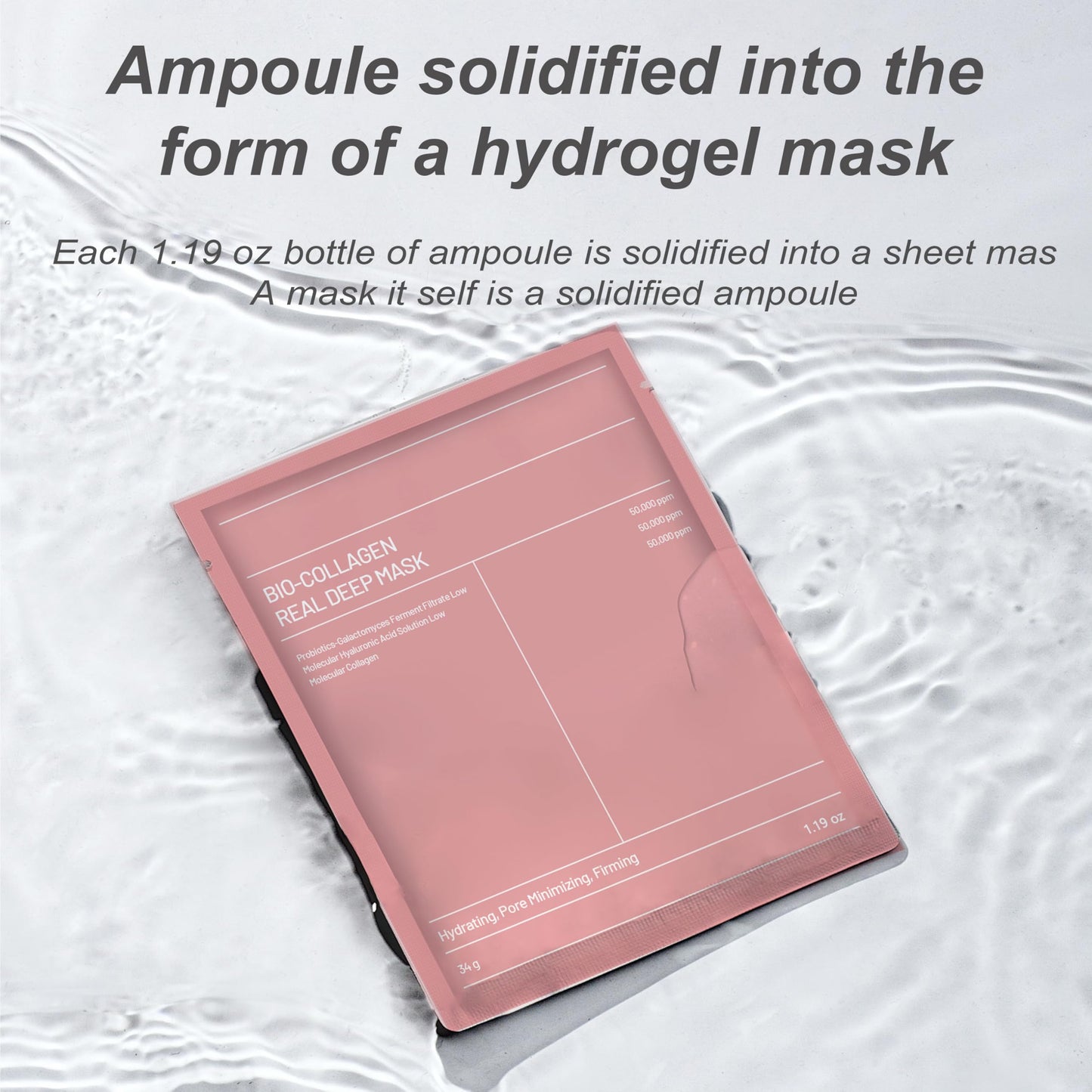 Bukamkom(8pcs Collagen Face Mask, Hydrogel Overnight Face Mask for Hydration & Soothing, Hydrogel Collagen Facial Mask, Face Masks Facial Masks Skincare