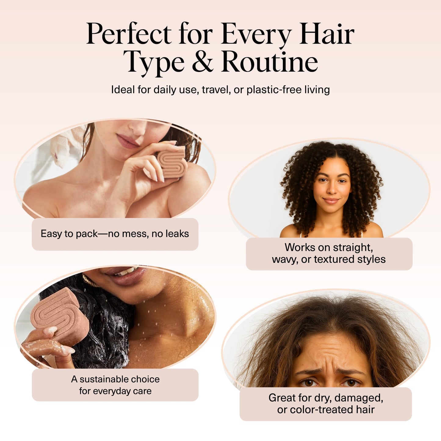 Kitsch Rice Water Shampoo Bar – Dry Hair Shampoo & Soap Bar for Hair Care & Hair Growth – Women and Mens Shampoo – Strengthens Damaged Hair – Vegan, Paraben, Silicone & Sulfate-Free – 3.2 oz