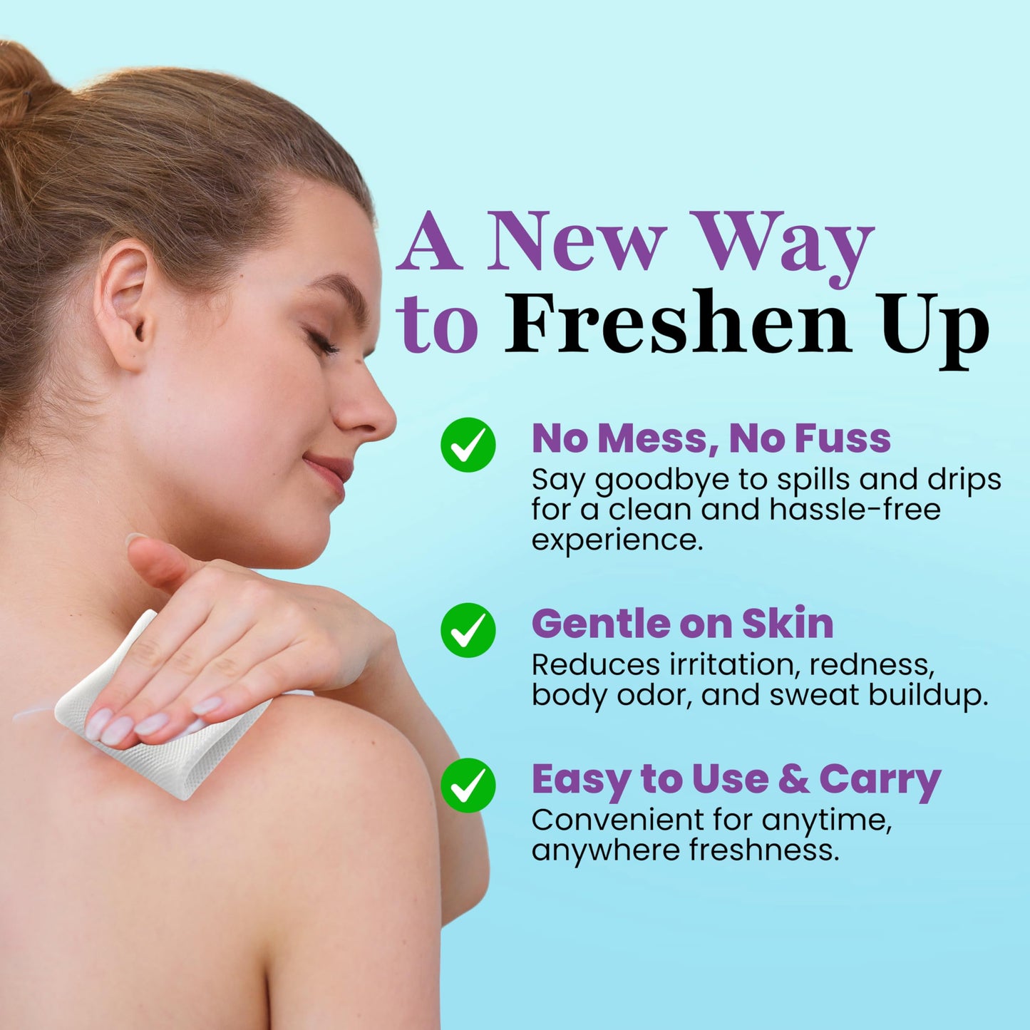 Zero Trace Travel Deodorant Wipes - 60 Count- 24 Hour Odor Control - Aluminum Free Hypoallergenic Mini Deodorant For Women and Men - Individually Wrapped Underarm & Body Wipes- Fresh Botanics