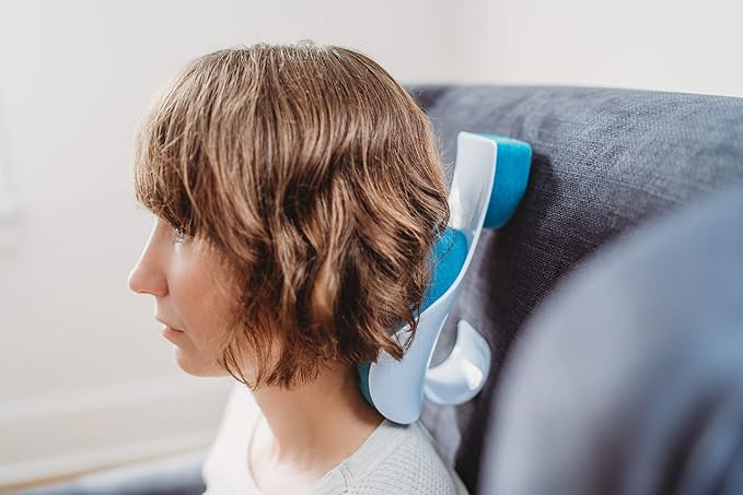 Kanjo Neck Pain Relief Support Cradle | Neck Cushion & Cervical Traction Device| Neck Alignment Cradle & Neck Rest for Relaxation and Pain Relief