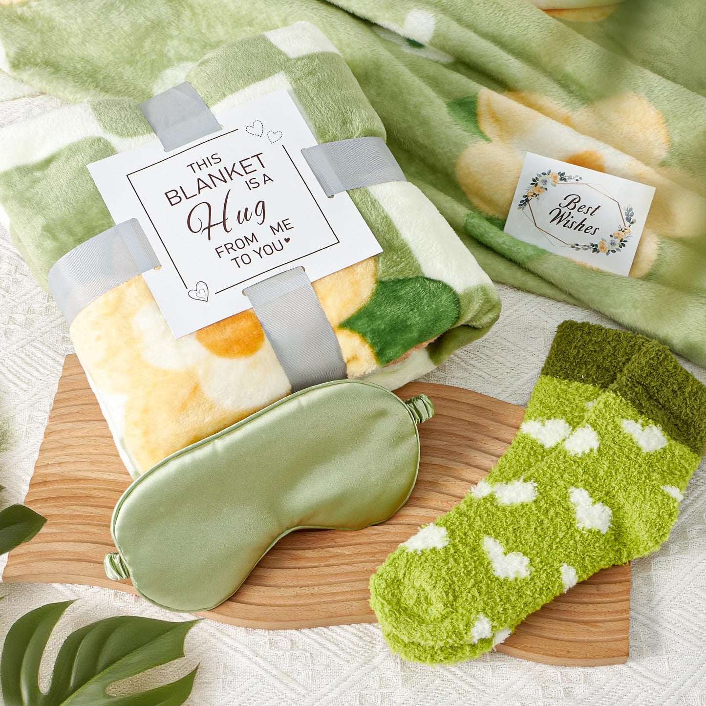 Toylink Get Well Soon Gift Basket for Women, Spa Self Care Gift Box with Plush Blanket, Sympathy Care Package for Women After Surgery, Birthday Think of You Gifts for Mom Her Sister Wife Feel Better