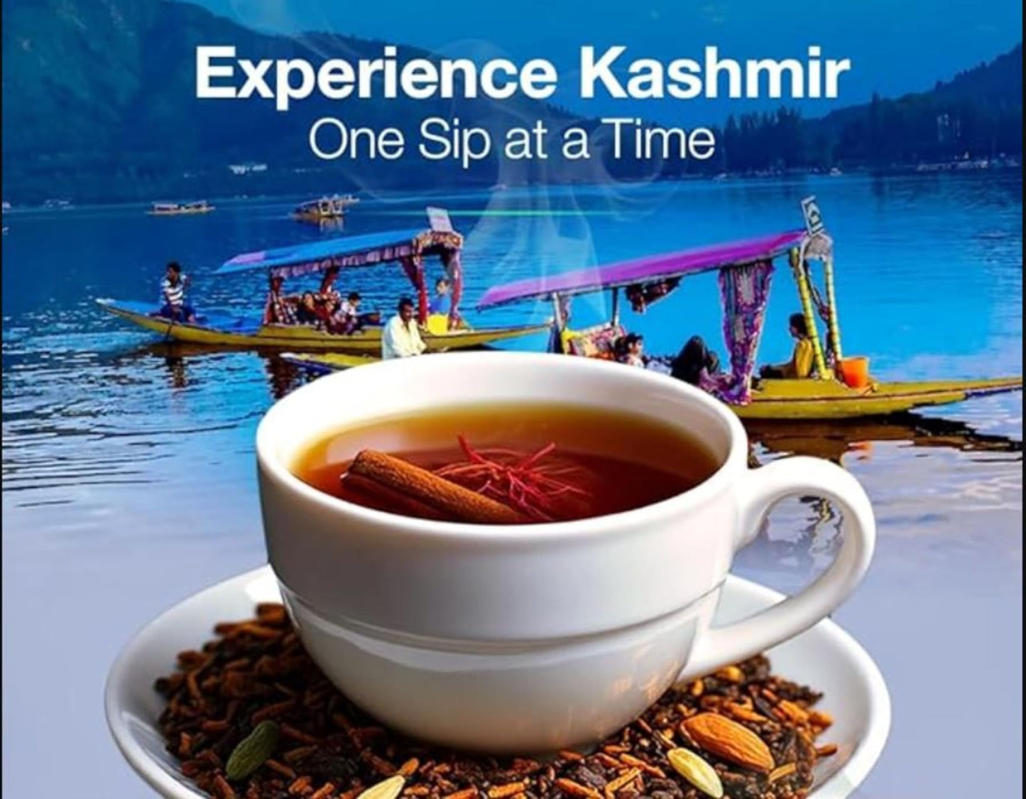 Goodwyn Kashmiri Kahwa Green Tea – 100 Individually Wrapped Tea Bags | Desi Kahwa, Kashmiri Chai, Saffron ,Cardamom Tea & Ginger Tea Blend with Natural Indian Spices | Low Caffeine, Sugar Free Herbal Qahwa | Plastic Free & Travel Friendly | Authentic Indi