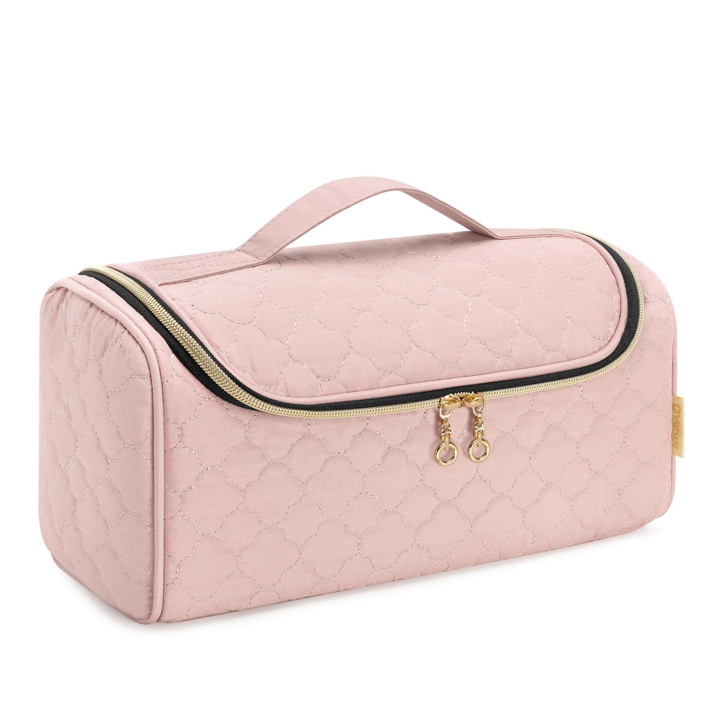 Yarwo Airwrap Travel Case Compatible for Dyson Airwrap Complete Styler All Models and Attachments, Portable Storage Bag with Hanging Hook for Hair Curler Accessories, Pale Mauve (Patent Design)