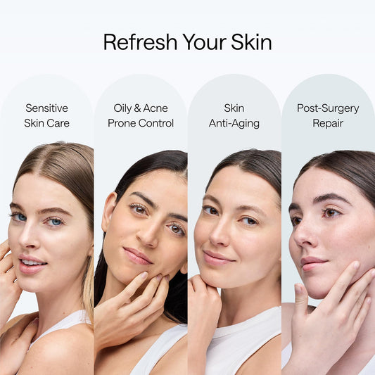 Ulikebeauty Moisturizing Facial Mask for Most Skin Types, Deep Hydrating Overnight Hydrogel Mask for Calming, Brightening & Repairing, 5 Pcs Per Case