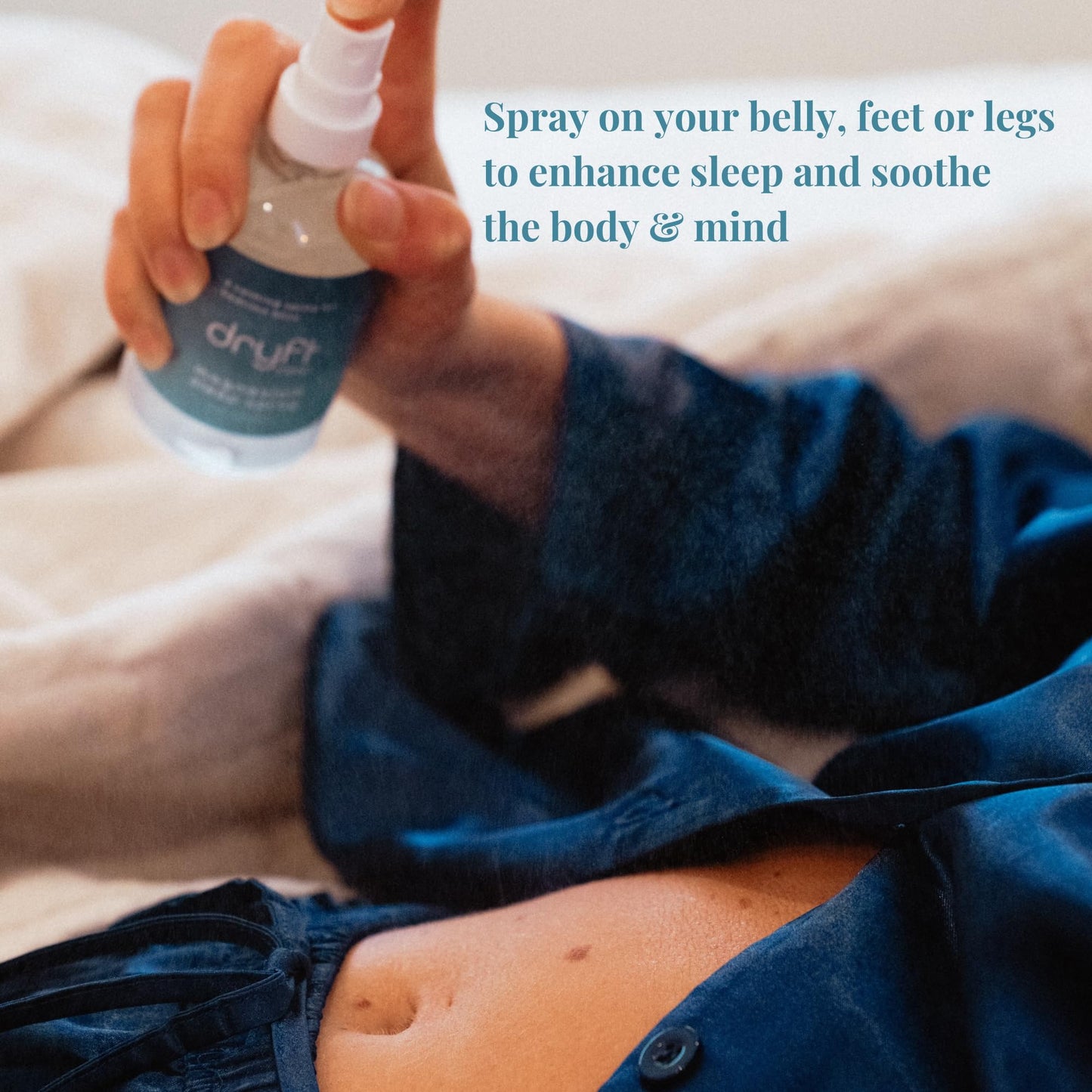 Dryft Sleep Magnesium Sleep Spray Topical Magnesium Oil for Body, Made in USA, No Itch, Eases You Into Sleep and Soothes Muscles, Aromatherapy Light Citrus Scent, Smooth on Skin