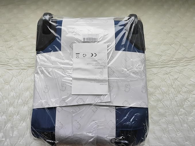 KROSER Carry On Underseat Multi-functional, 16-inch Underseater Lightweight Overnight Suitcase for Women, Haze Blue