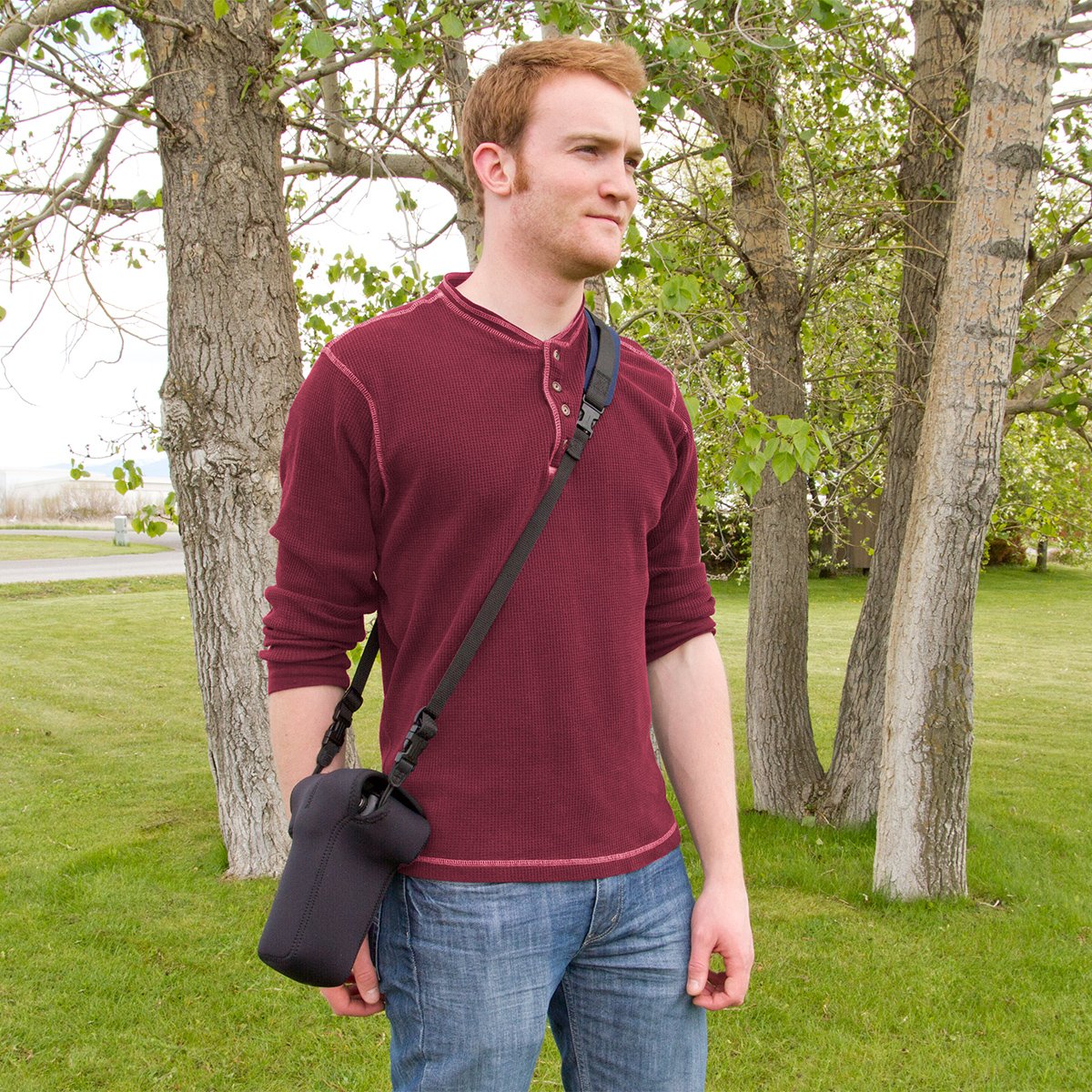 OP/TECH USA Soft Pouch – Compact digital camera case, lightweight accessories pouch, sleek neoprene sleeve for DSLR, perfect for backpacks & travel – durable protection in style | D-SLR| Black