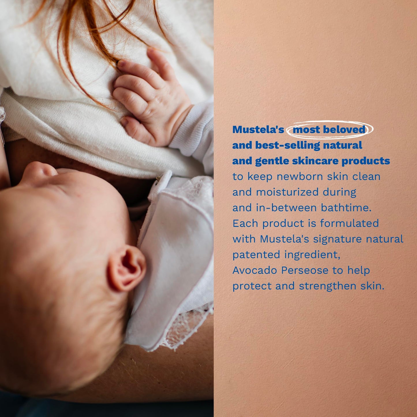 Mustela Newborn Arrival Gift Set - Baby Skincare & Bath Time Essentials - Natural & Plant Based - 5 Items Set