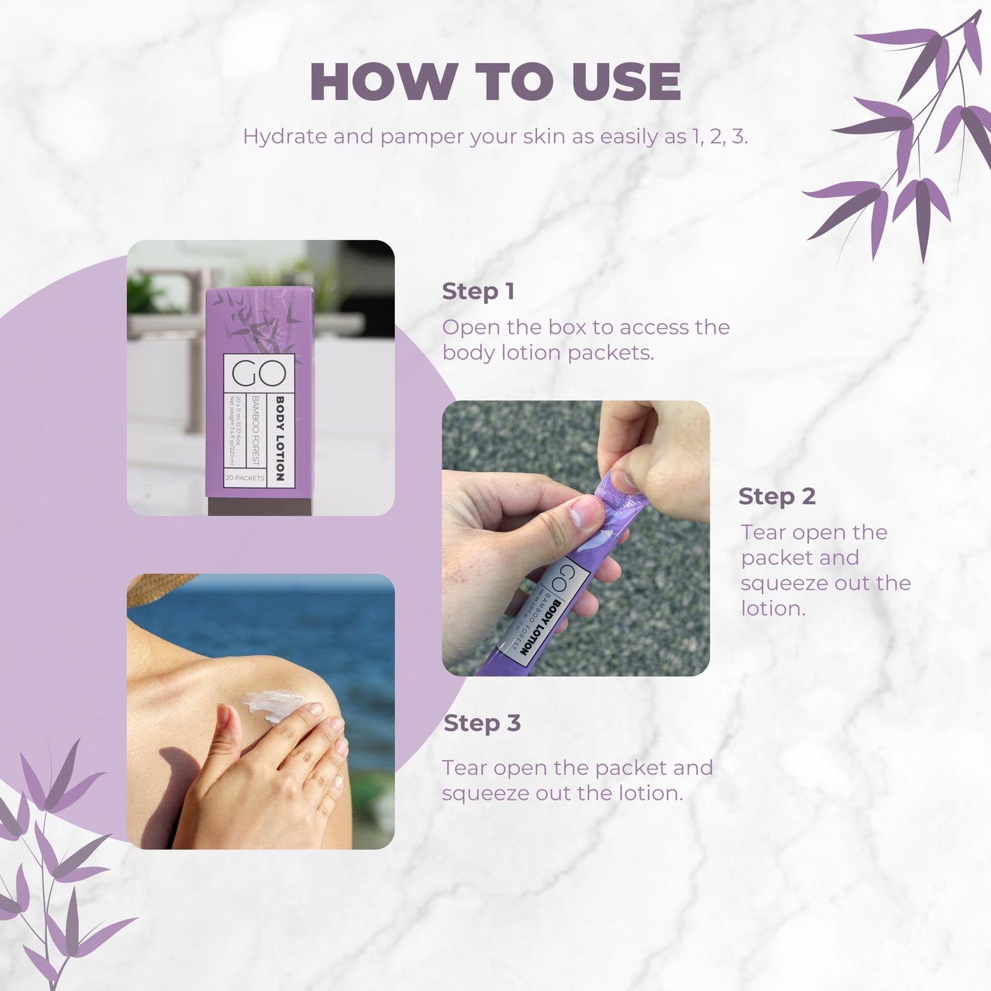 Go Essentials Travel Lotion Packets – Single Use Body and Hand Lotion for Hydrated Skin and Travel Size Toiletries - Bulk Travel Size Lotion Packets.