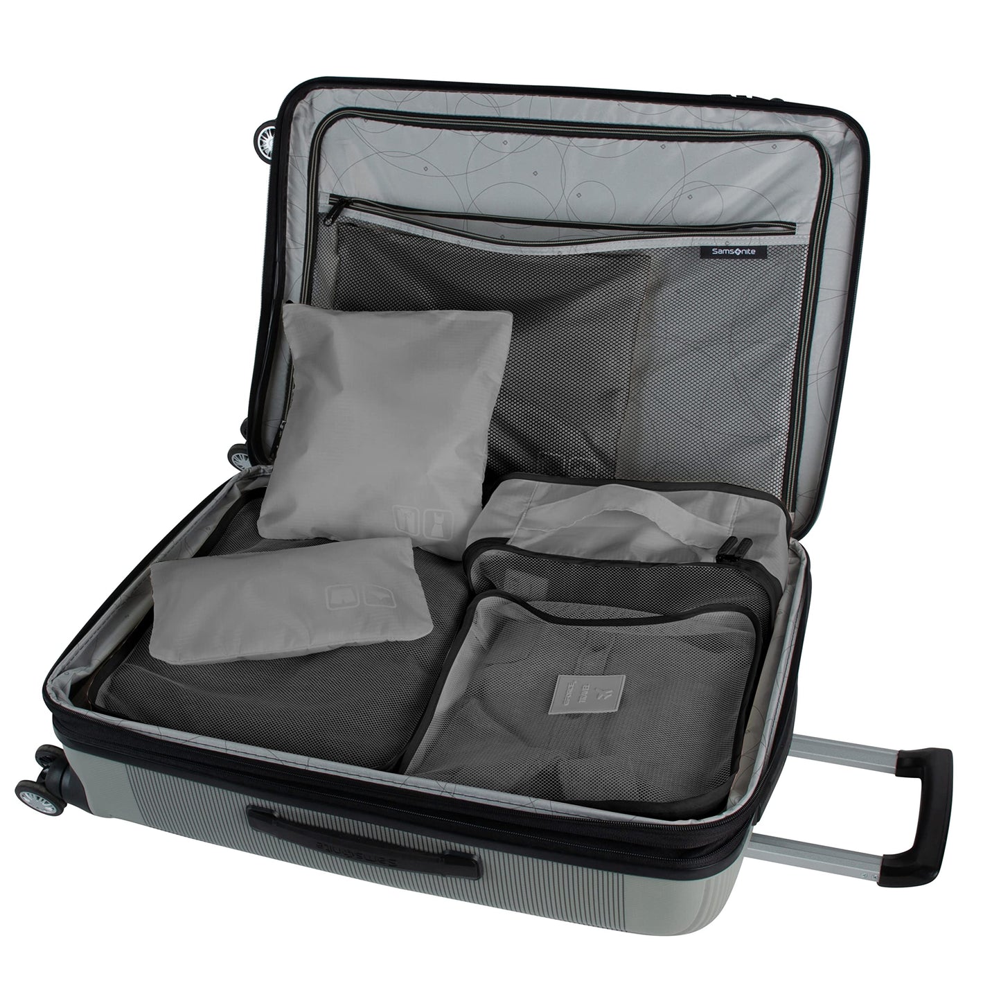 GForce 6 Piece Ultimate Traveling Set | Organizer Packing Cubes | 3 Sizes | Zippered Pouches | 3 Sizes | Suitcase Organizers | Luggage Organizers | Travel Essentials | Grey