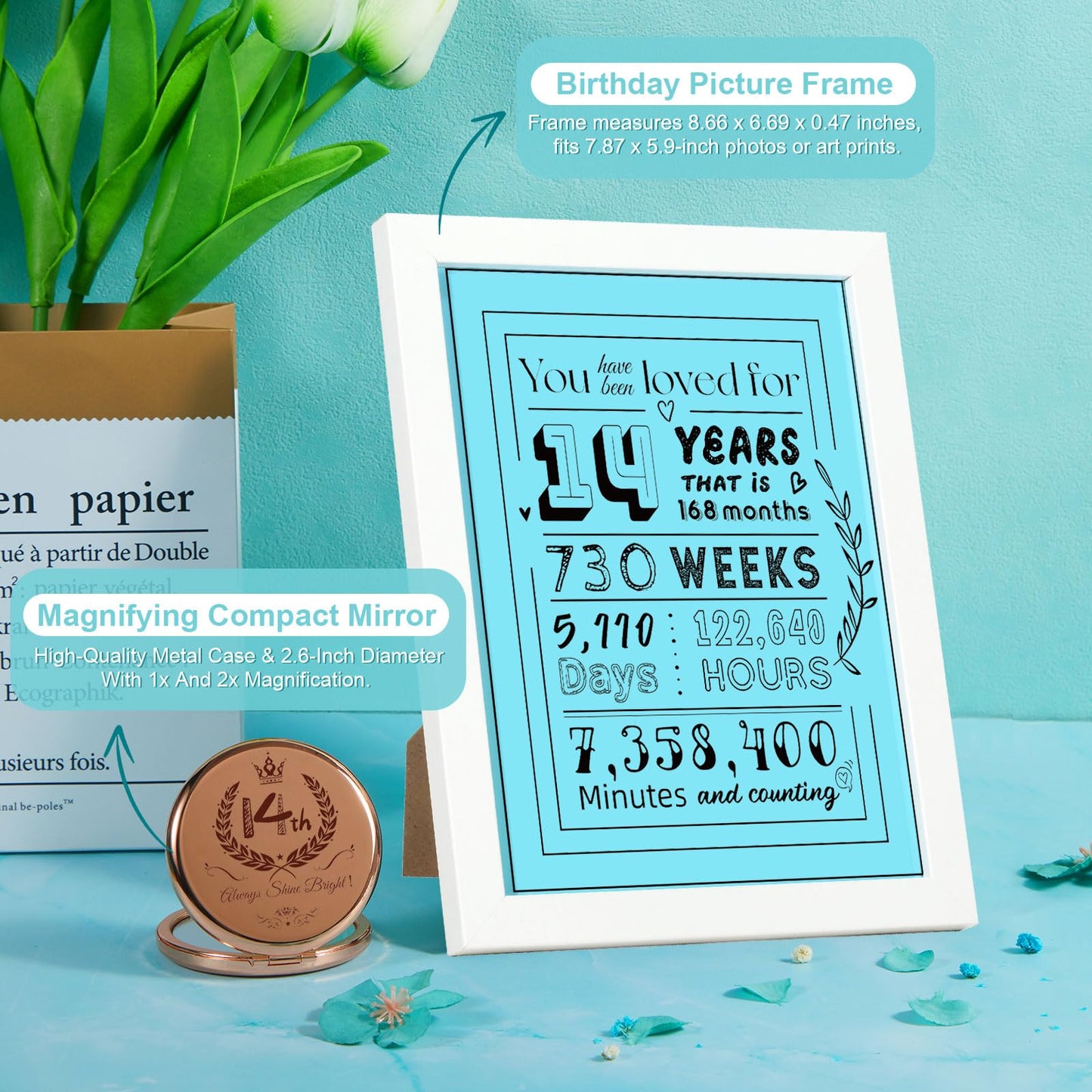 Jaoloong 14 Year Old Girl Gifts | 14th Birthday Gifts Box for Girls | Best Gifts ideas for Girl Age 14 Only | Exclusive 2025 Edition