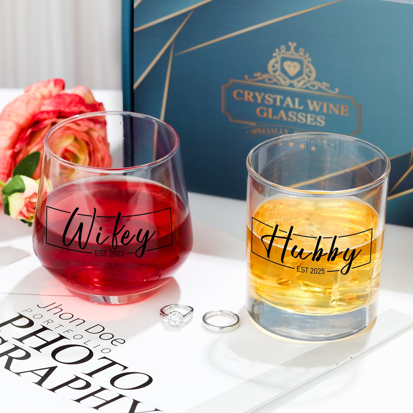 Wedding Gifts for Couples Mr and Mrs Gifts Wedding Gifts for Newlyweds Bridal Shower Gifts for Bride and Groom Just Married Gifts Hubby and Wifey Gifts Newly Wed Gifts for Couple Gifts for Him and Her