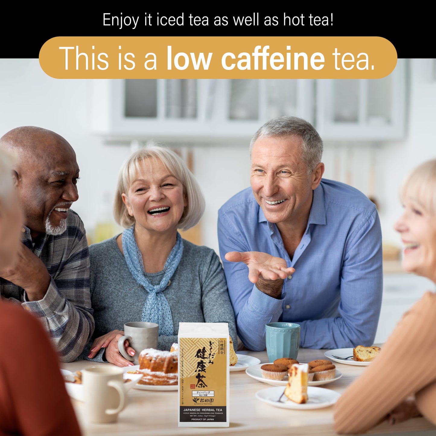 MAEDA-EN Dokudami-cha: Heartleaf Tea, Japanese Traditional Detox Herbal Tea 18 tea bags 07401 1pk