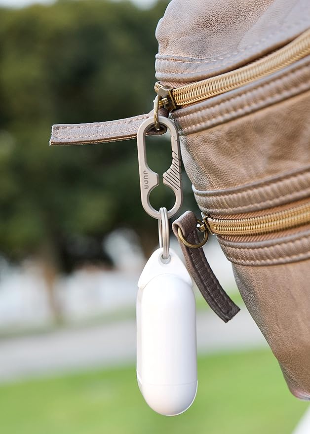 JURA Anchor for All Apple AirPods - Titanium Carabiner - Black Carbon Fiber Anchor -Lightning & USB-C