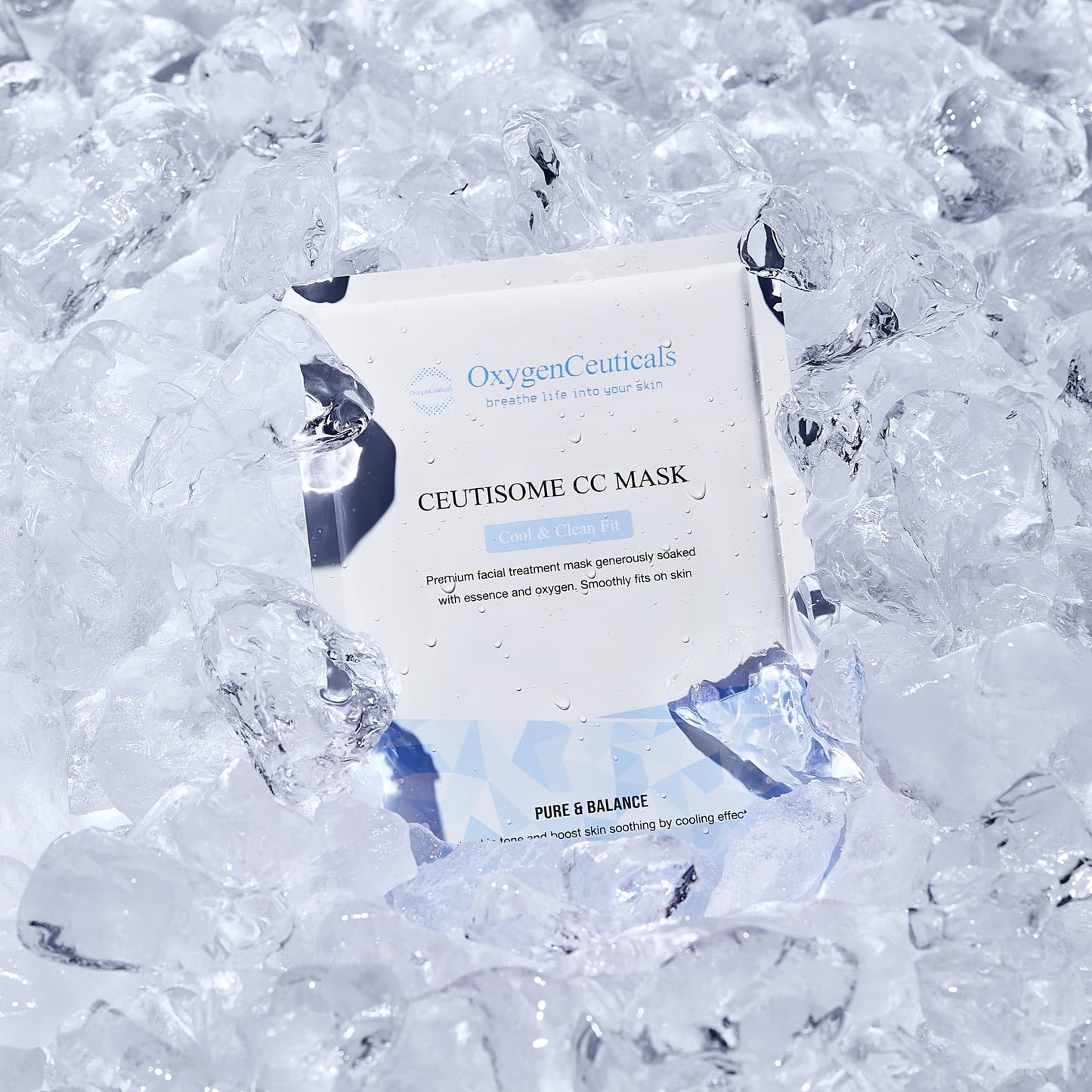 OxygenCeuticals Ceutisome CC Mask – Cooling & Hydrating Sheet Mask with Xylitol, Witch Hazel & Fermented Botanical Extracts, Soothes Heated Skin, Controls Sebum, Non-Irritating Formula(6 Sheets/1 Box)