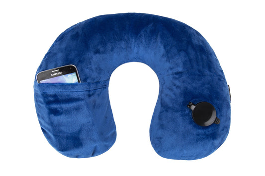 Travelon Deluxe Inflatable Pillow, Cobalt