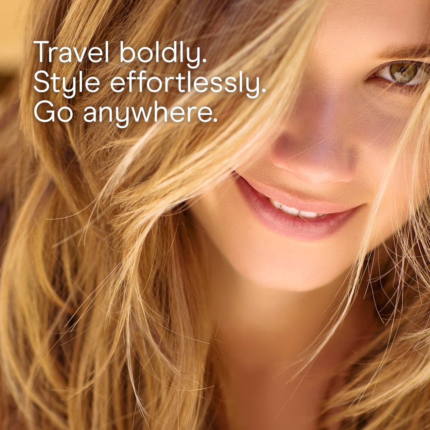 Conair Travel Hair Dryer with Dual Voltage, 1600W Compact Blow Dryer with Folding Handle, Blue