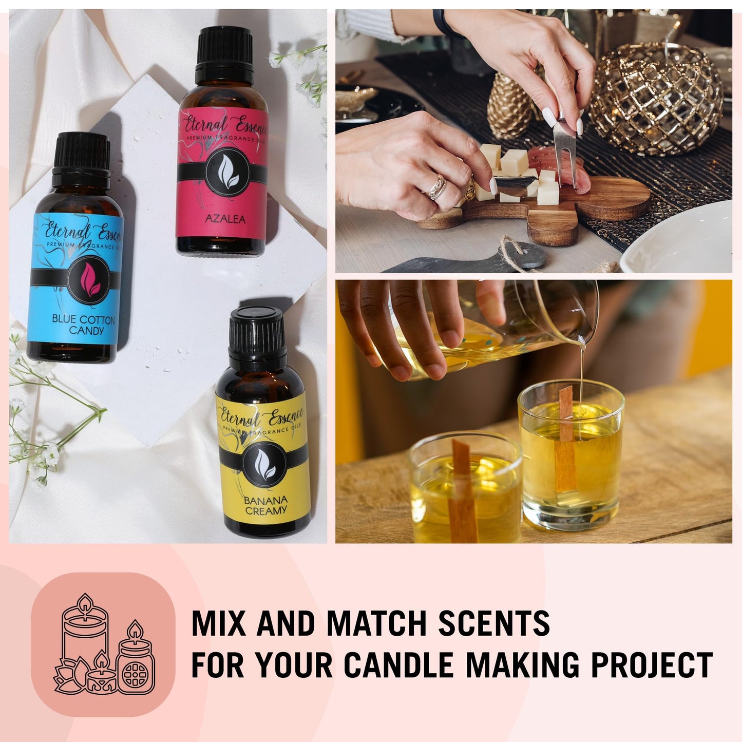 Eternal Essence Serenity Set of 6 Premium Fragrance Oils - Includes Ultra Green, Serene Oasis, Green Citrus Wood, Sea Salt, Appalachian Wind, and Fresh Citrus Aloe Leaf Scented Oils - 10ML