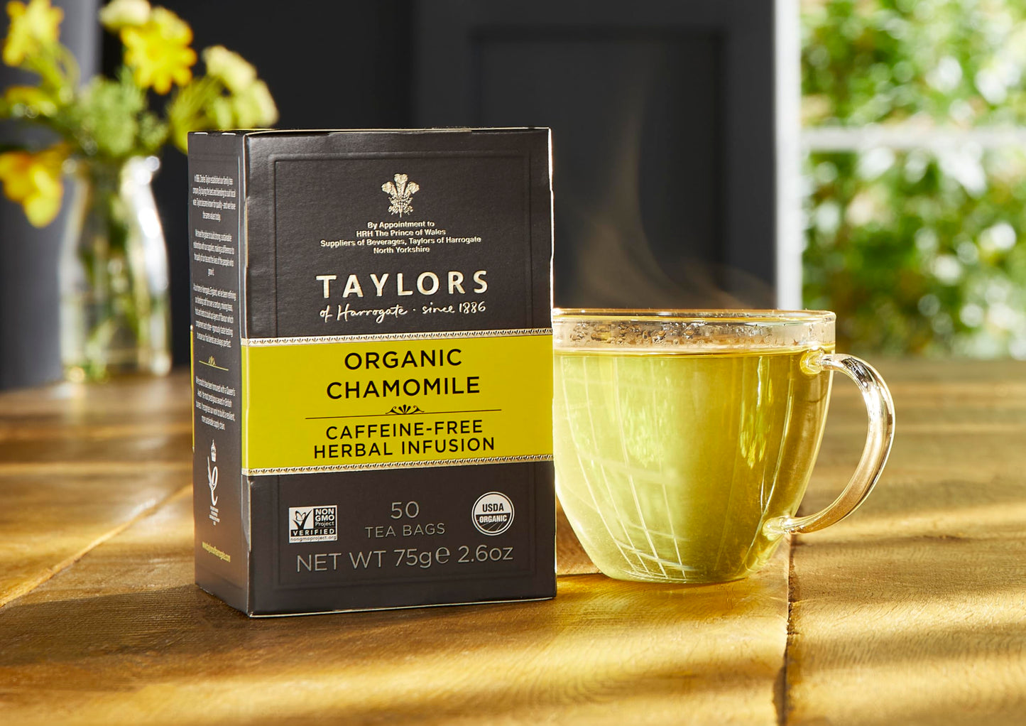Taylors of Harrogate Organic Chamomile Herbal Tea, 50 Teabags