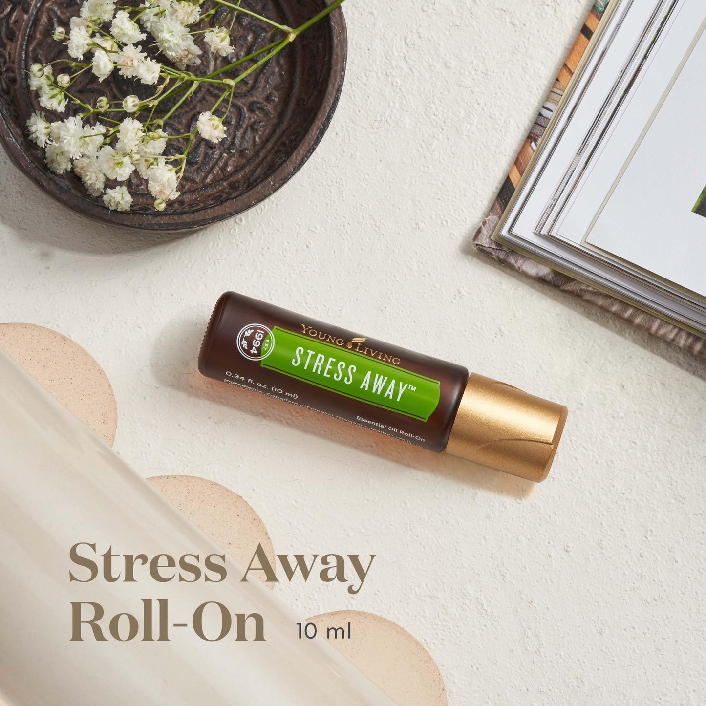 Young Living Stress Away™ Essential Oil Roll-On | 10 ml | Calming Aromatherapy Blend