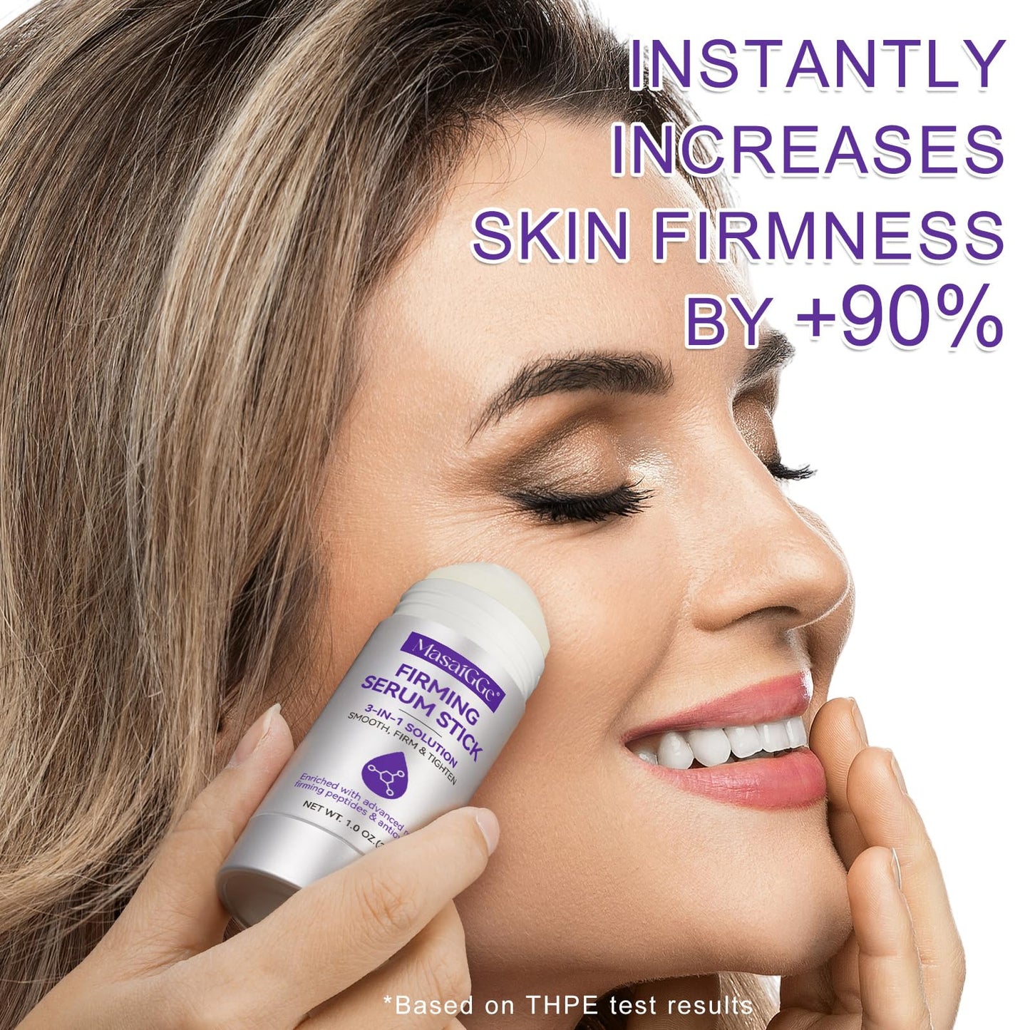 Firming Serum Stick with Retinol, Firming Stick for Face and Neck for Deep Wrinkles, Retinol Skin Booster Serum Stick, Skin Tight, Lifting Sagging Skin,Anti Aging,Reduce Wrinkles & Fine Lines, Nourish