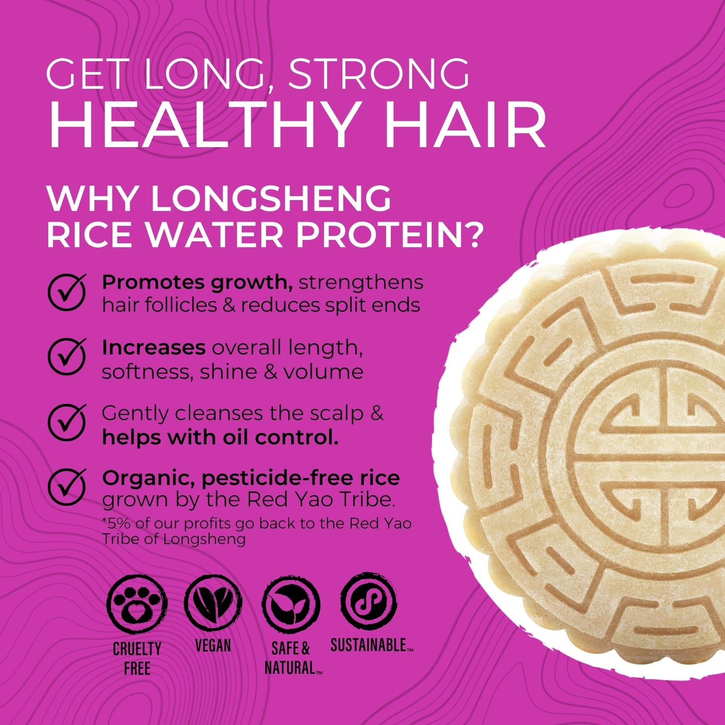 VIORI Terrace Garden Shampoo and Conditioner Bar Set and Bamboo Holder- Made with Rice Water for Hair Growth - Handcrafted Sulfate Free Shampoo and Conditioner