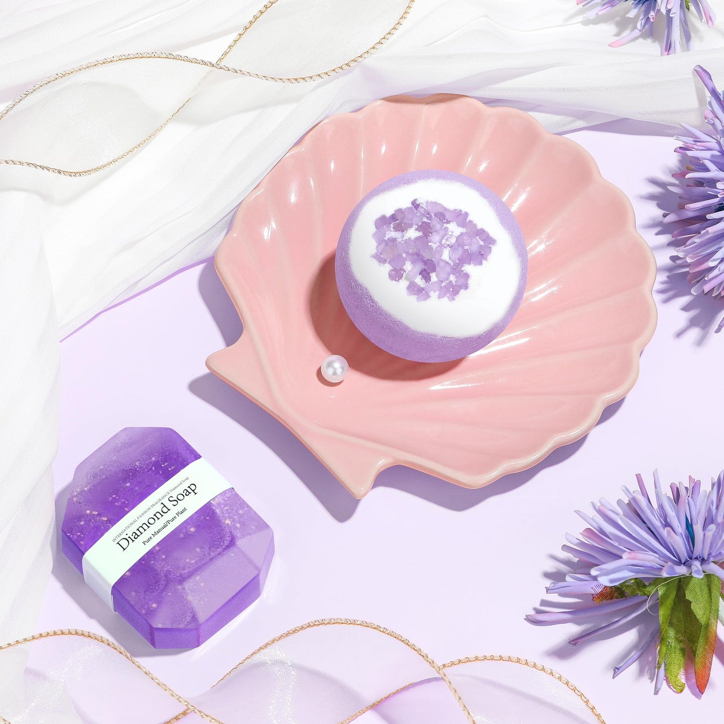 Birthday Gifts for Women Happy Birthday Purple Gift Baskets for Woman Unique Gift Sets for Women Gifts Box for Woman Friendship Mom Sister Best Friend Female Her