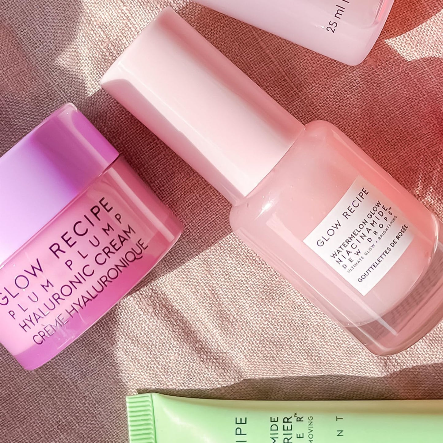 Glow Recipe Fruit Babies Skincare Kit - Gift Set with Ceramide Facial Cleanser + BHA Toner + Vitamin C Eye Cream + Hyaluronic Acid Cream + Niacinamide Dew Drops (5 Count)