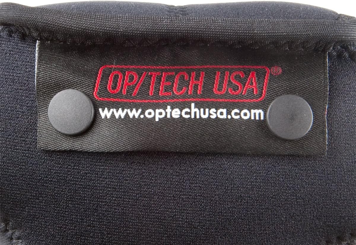 OP/TECH USA Soft Pouch – Compact digital camera case, lightweight accessories pouch, sleek neoprene sleeve for DSLR, perfect for backpacks & travel – durable protection in style | D-SLR| Black