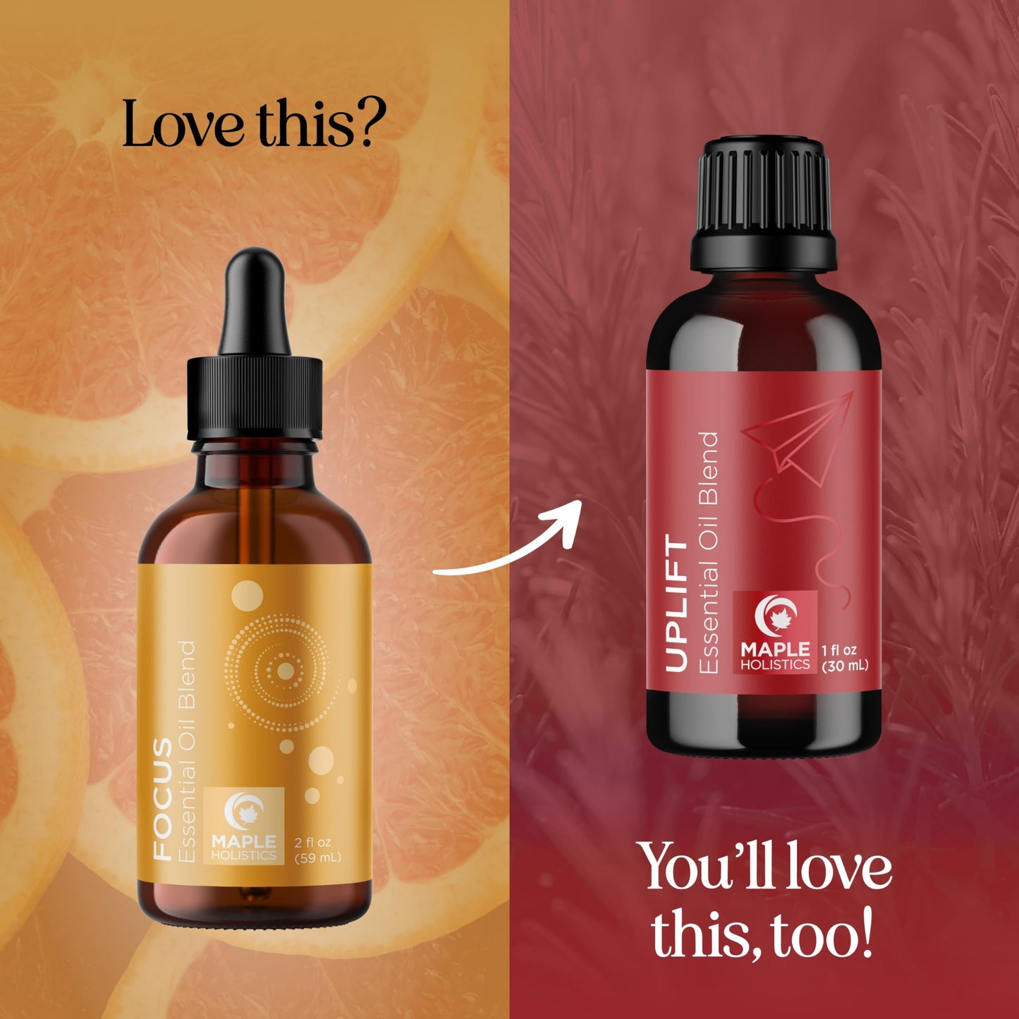 Focus Essential Oil Blend for Diffusers - Aromatherapy Essential Oils Blend for Home and Travel Energy Focus and Attention Support with Grapefruit Bergamot Peppermint and Eucalyptus (2 Fl Oz)