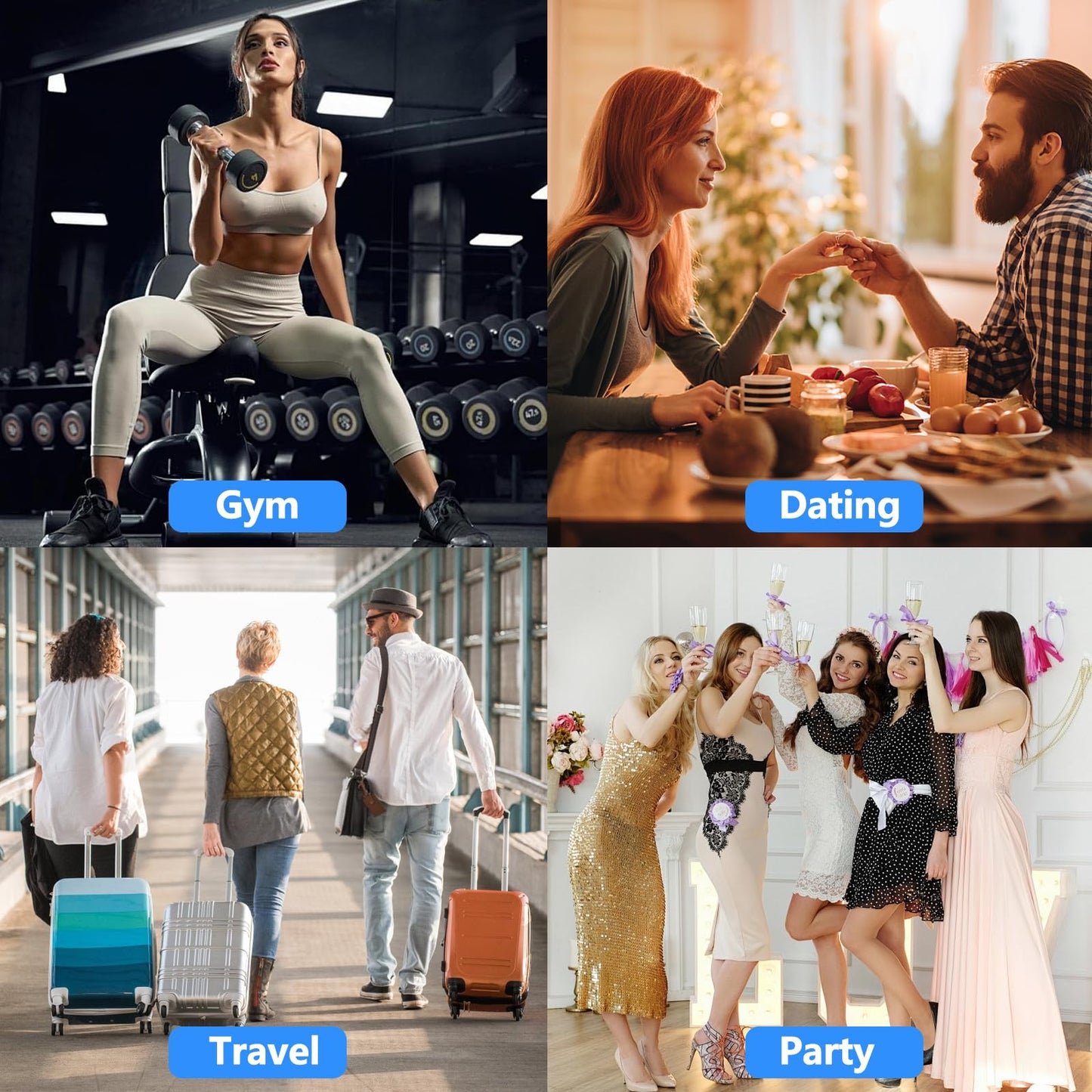 DTDNZKN 6 Pack 0.17 Oz (5ml) Mini Perfume Travel Refillable Bottles, Fine Mist Refillable Mini Perfume Atomizer, Empty Pump Container for Traveling and Outgoing