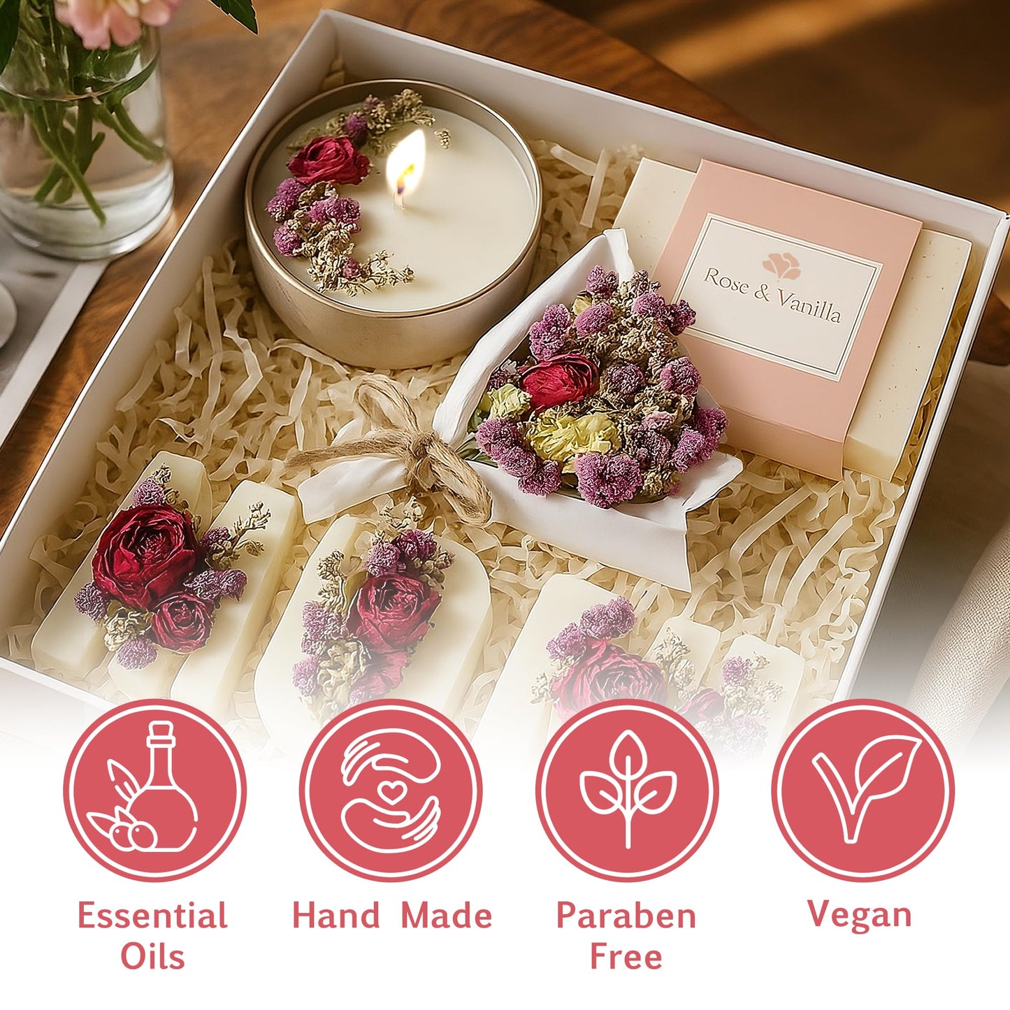 Gift Basket for Mom – Birthday, Christmas & Mothers Day Present – Mom Gift Box & Relaxing Spa Self Care Set