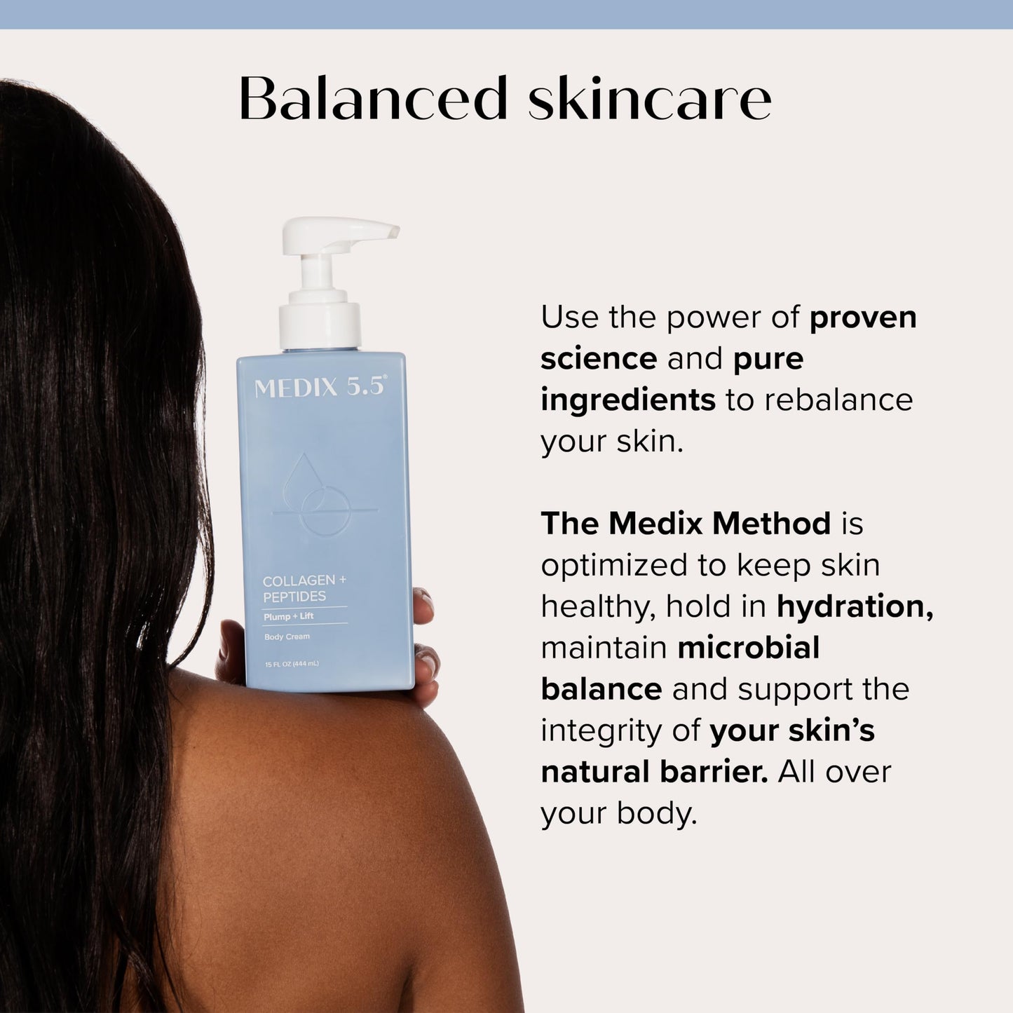 MEDIX Fragrance Free Firming Retinol Body Lotion + Collagen Peptides Cream 2pc Skincare Set | Crepey Skin Treatment | Anti Aging Body Cream & Face Moisturizer For Crepe Skin, Cellulite, & Wrinkles