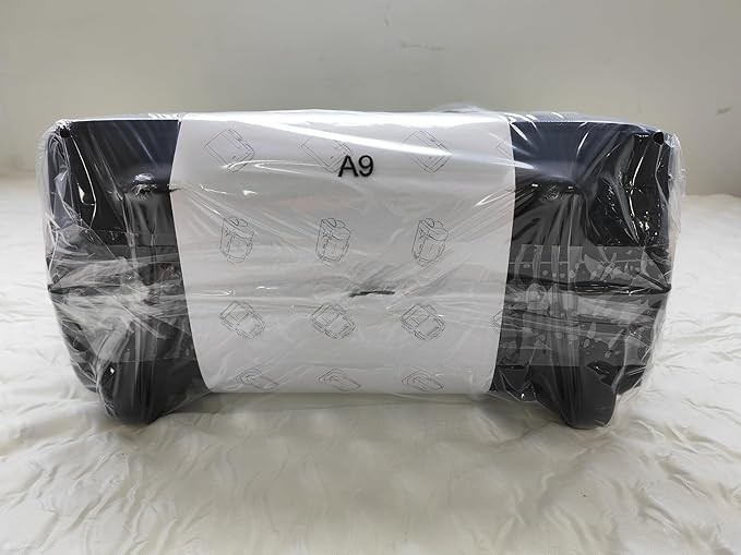 KROSER Carry On Underseat Multi-functional, 16-inch Underseater Lightweight Overnight Suitcase for Men Women, Black