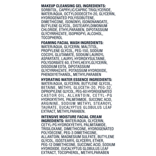 Curel Japanese Skin Care Travel Size Toiletries, for Dry, Sensitive Skin, Travel Size Face Wash, Lotion, & Makeup Remover