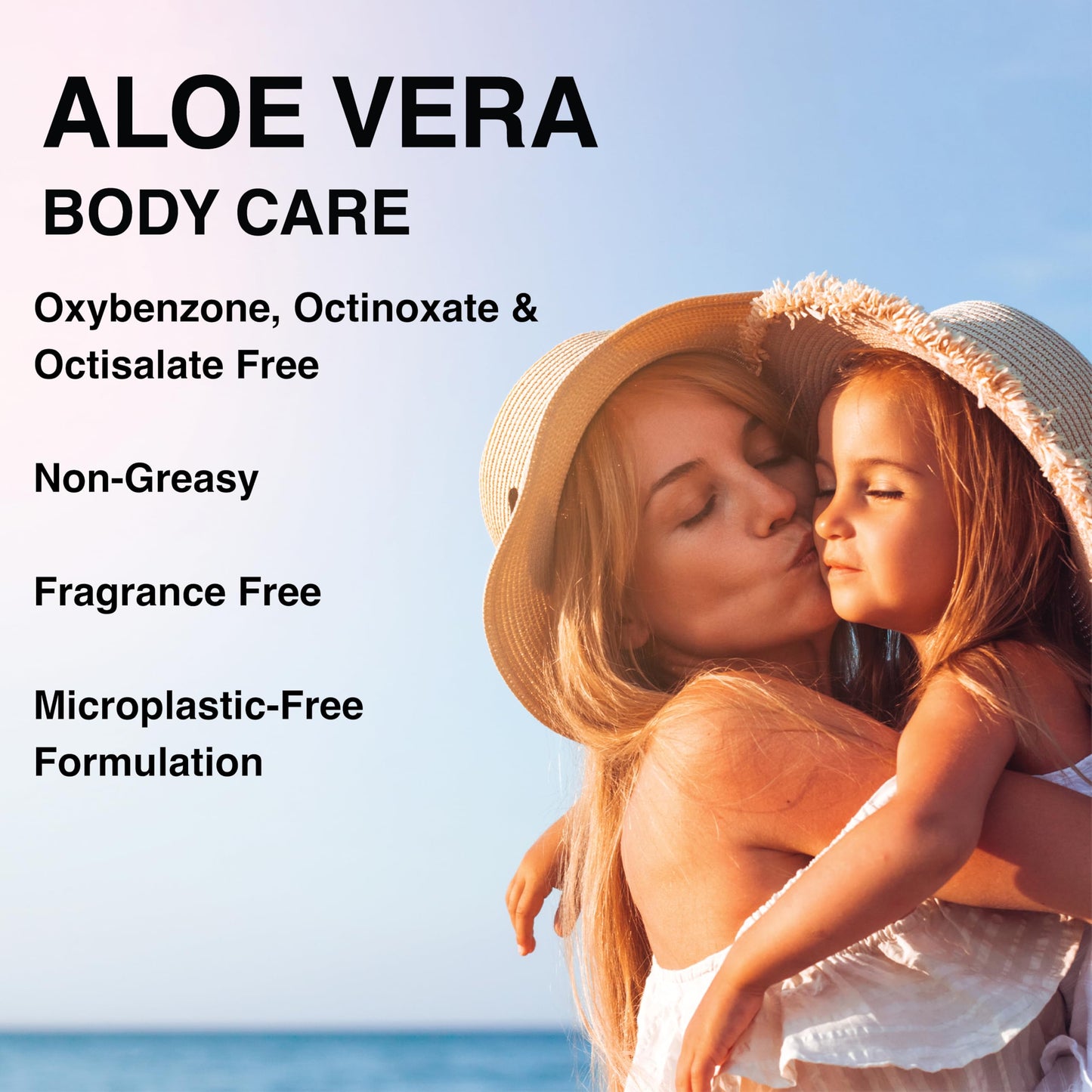 Surface Aloe Vera Gel, Sunburn Relief and After Sun Care, Cooling Hydrating Gel for Face and Body, Non-Greasy Fast-Absorbing Moisturizer for Post Sun Exposure, After Run or Outdoor Recovery