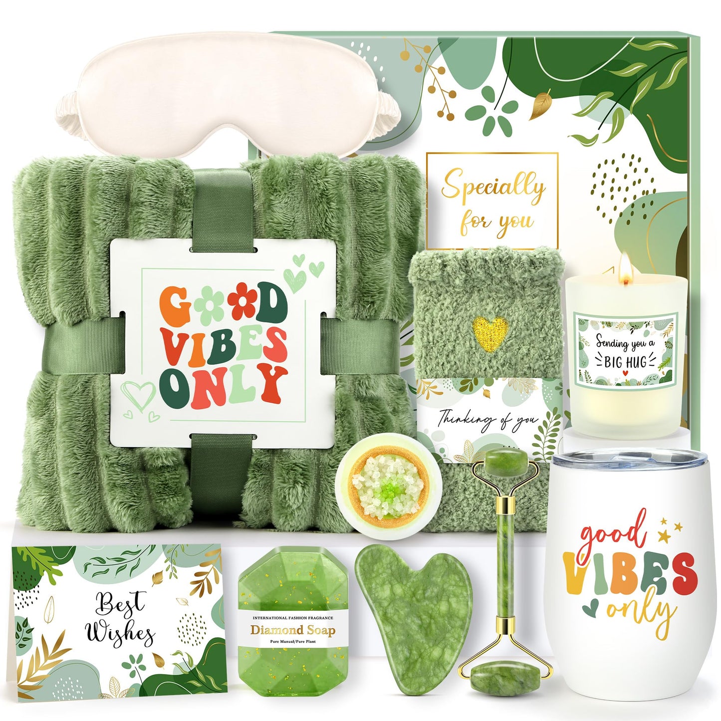 Self Care Gifts for Women Get Well Soon Gift Baskets for Women Thinking of You Gifts for Women Spa Gift Baskets for Women Self Care Kit for Women Relaxation Gifts Box for Women Care Package for Women