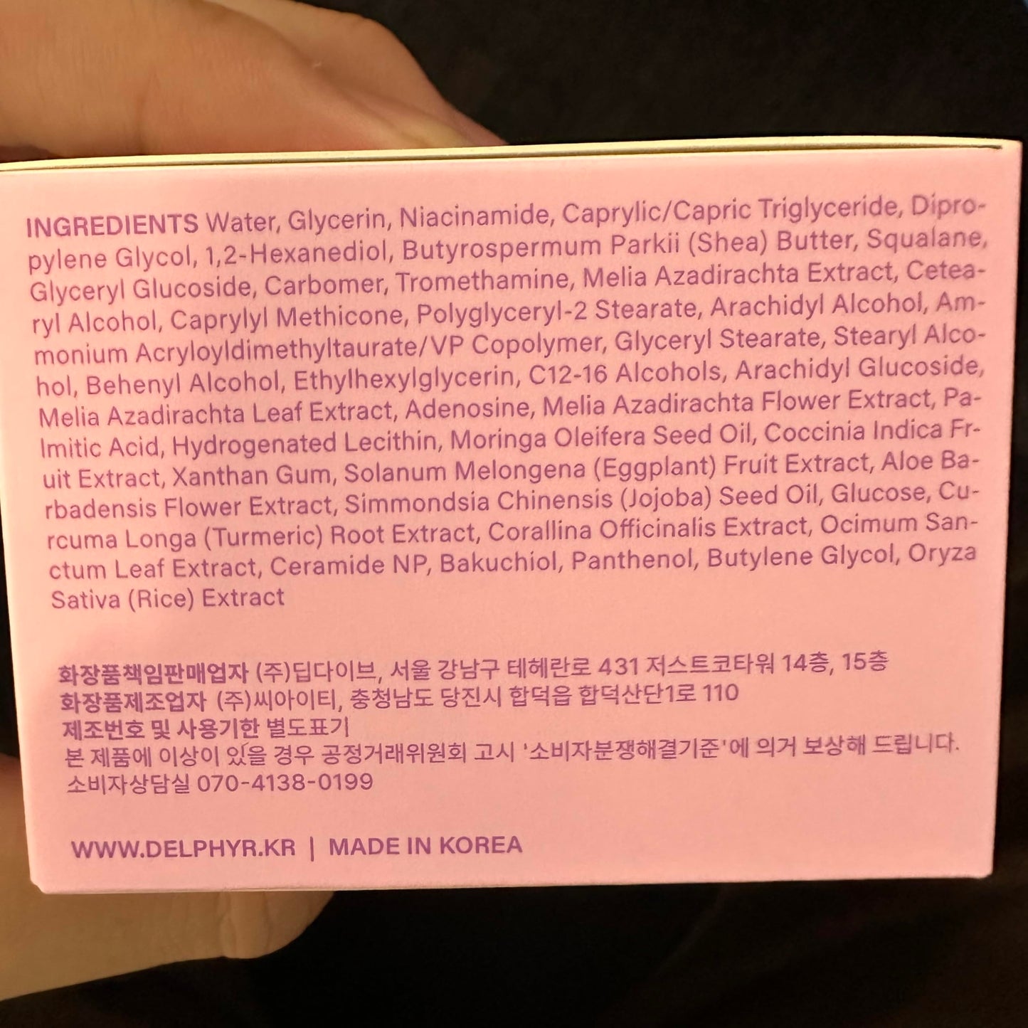 delphyr Deep Relief Capsule Cream – Bakuchiol, Niacinamide 5% & Ceramide – Soothing, Hydrating – All-Vegan, No Artificial Colors or Fragrances – Korean Skin Care