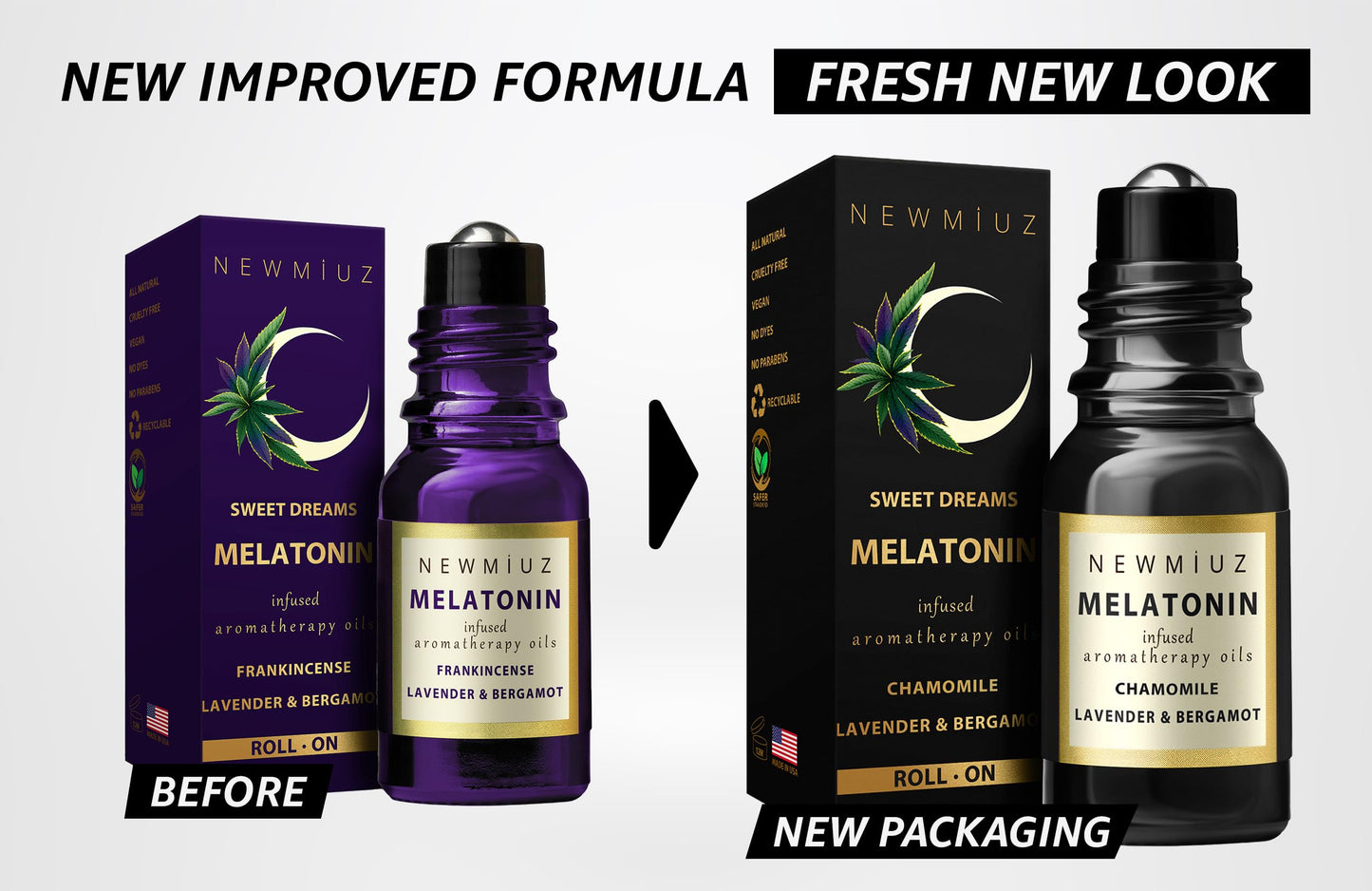 Melatonin Deep Sleep Essential Oil Roll On Calming Aromatherapy Stick Lavender Bergamot Frankincense Chamomile Relaxation Anti Stress Gifts Women Men