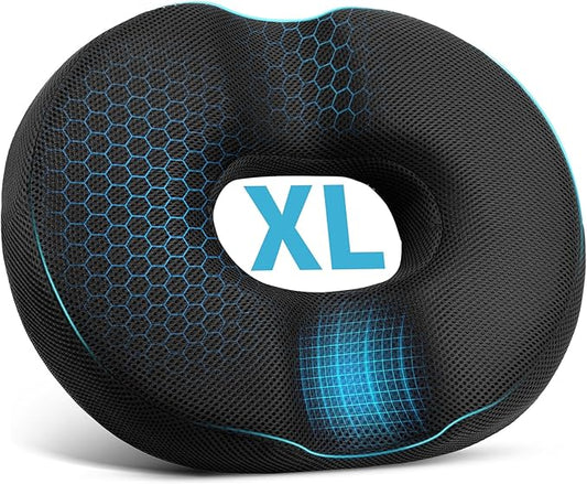 Donut Pillow Seat Cushion, Donut Chair Cushions for Postpartum Pregnancy & Hemorrhoids, Sciatica & Hip & Coccyx Pain Relief Desk Chair Cushion for Long Sitting Office Workers, Car Drivers