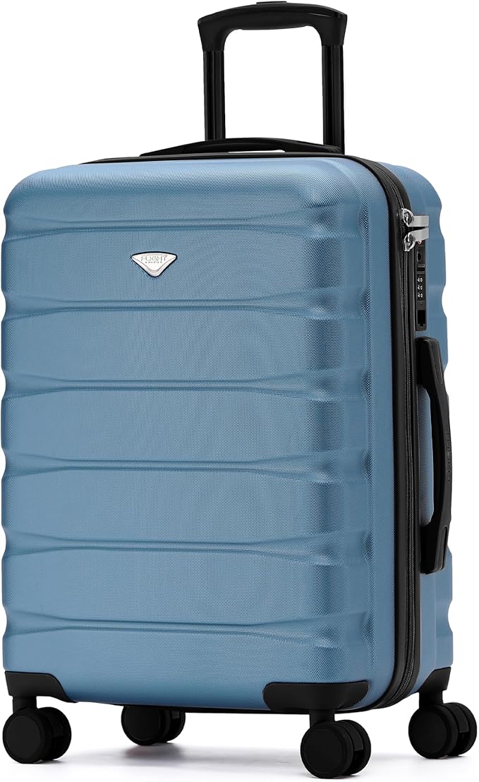 24x16x10 Expandable Carry On Suitcase Hardside TSA Lock USB C Lightweight Luggage Silent Double Spinner Wheels Maximum Overhead Carry-On Bag For Virgin & South West Approved Airlines