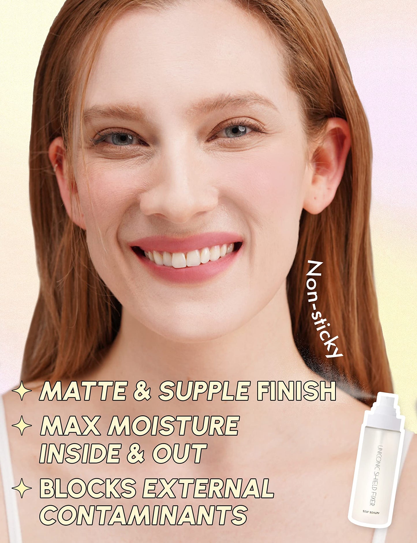 SELF BEAUTY Hydrating Matte Makeup Fixer | Long-Lasting Finish | Lightweight Microfine Mist Spray - 3.38fl.oz, 100ml