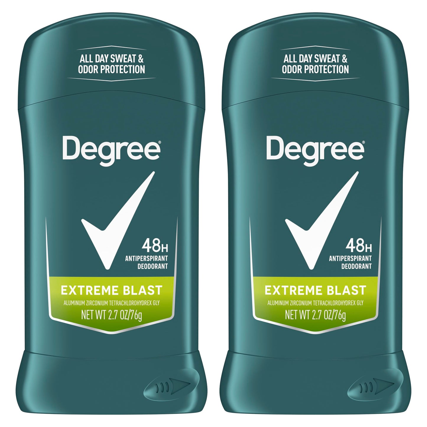 Degree Men Original Protection Antiperspirant Deodorant Extreme Blast Twin Pack 48-Hour Sweat and Odor Protection Antiperspirant For Men 2.7 oz