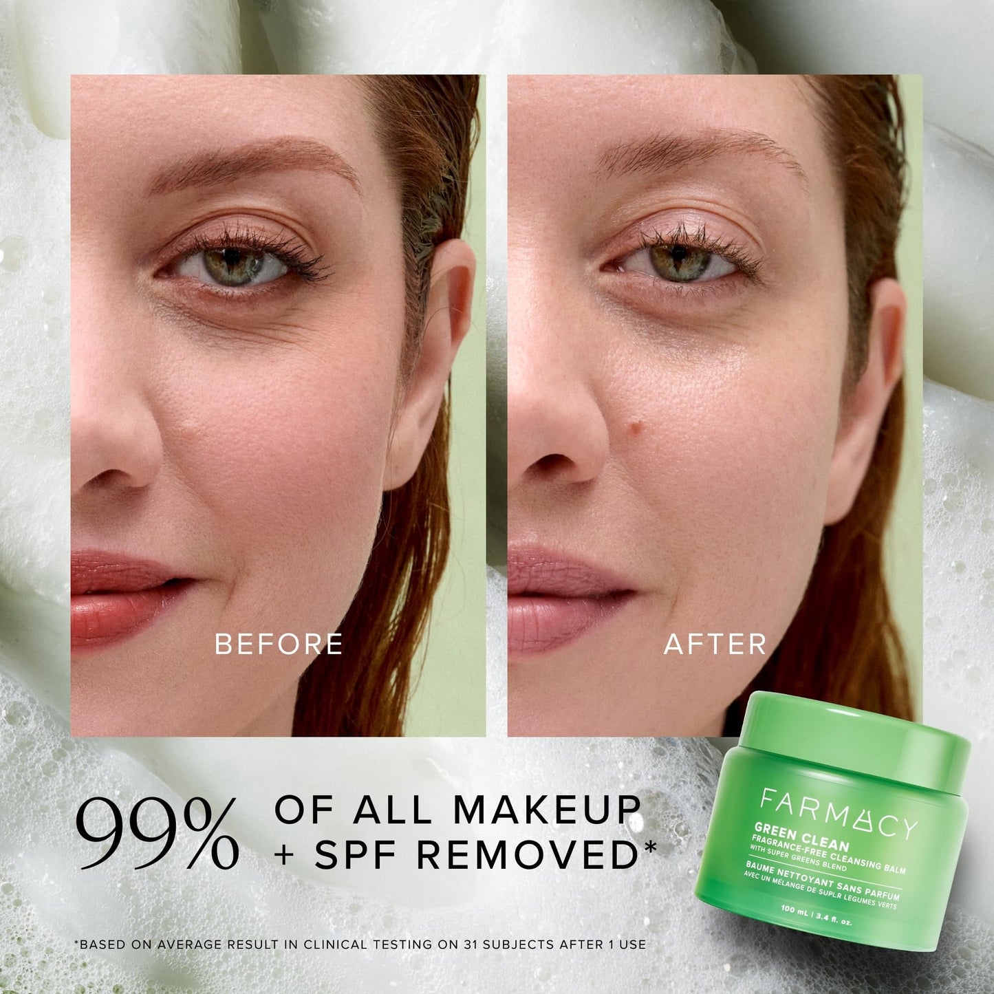 Farmacy Gentle Double Cleanse Skincare Gift Set - Fragrance-Free Gentle Creamy Face Cleanser & Makeup Remover Cleansing Balm - Melts Away Makeup & Helps Promote Healthy Skin (2 Count)