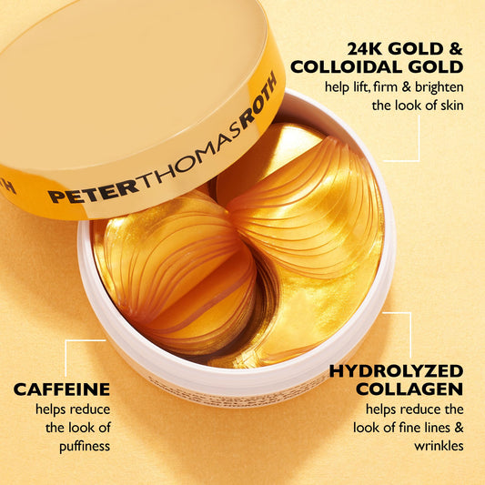 Peter Thomas Roth | 24K Gold Pure Luxury Lift & Firm Hydra-Gel Eye Patches | Anti-Aging Under-Eye Patches, Help Lift and Firm the Look of the Eye Area