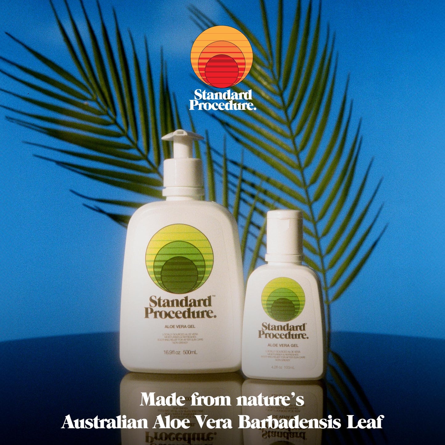 Standard Procedure. Aloe Vera Gel, Soothing Relief for After Sun, Moisturizes and Refreshes Dry Skin, Pure Aloe Vera, Non-Greasy, 2 oz