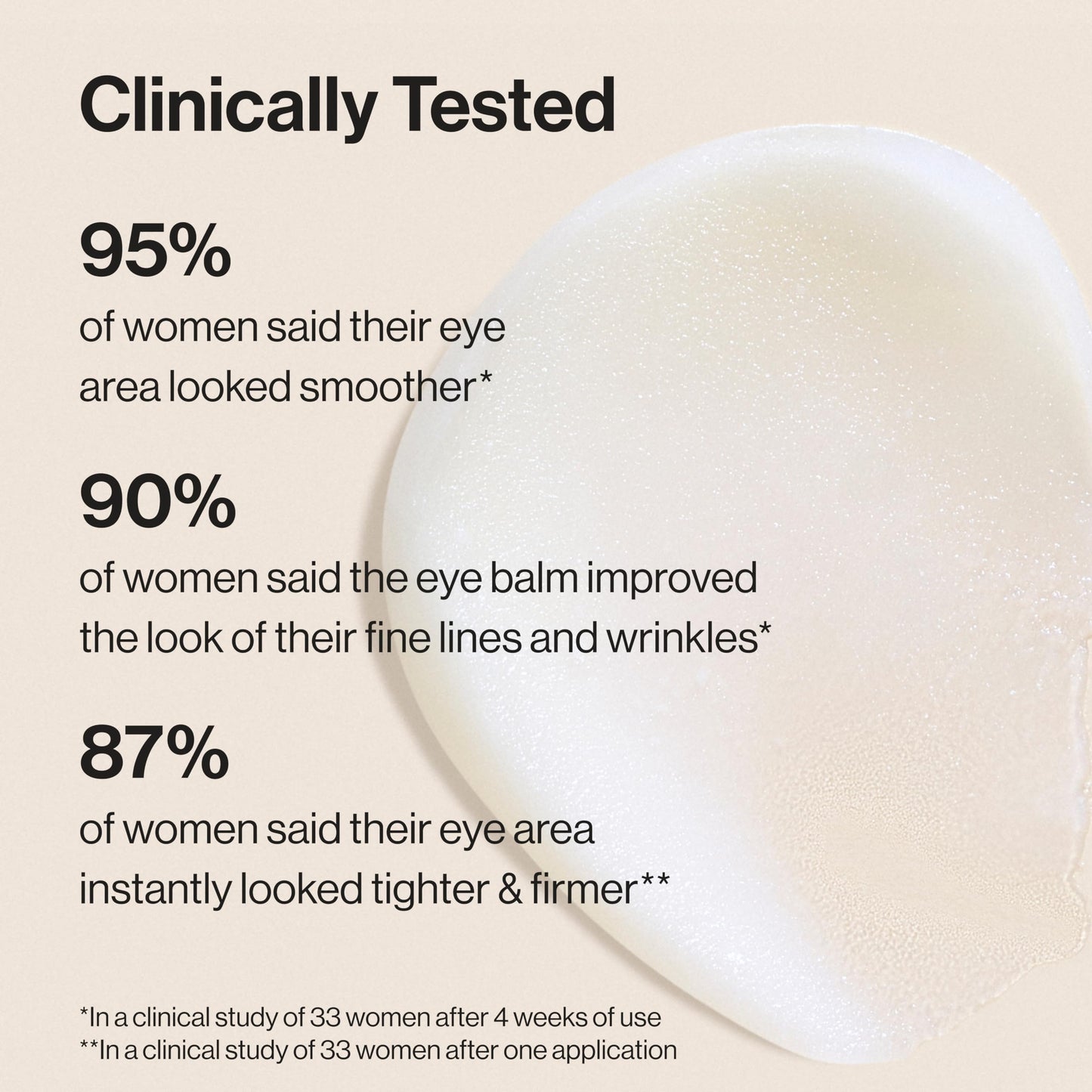 Honest Beauty Sensitive Skin Calm + Renew Eye Balm | Moisturizing + Firming | Hypoallergenic, Fragrance Free, Vegan | 0.5 oz