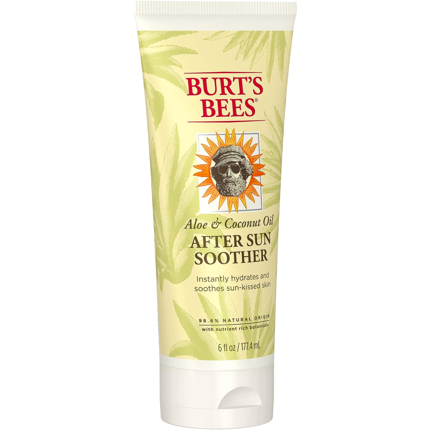 Burt's Bees After Sun Lotion with Hydrating Aloe Vera & Coconut Oil - Summer Essentials, Sunburn Relief, Natural After Sun Soother, 6 oz