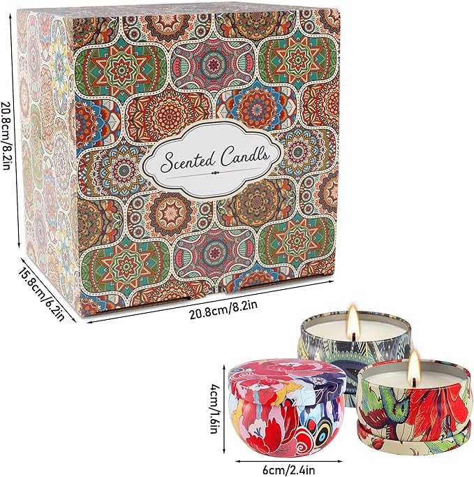 36 Pack Scented Candles Set for Home, Relaxing Stress Relief, Aromatherapy - Natural Soy Wax and Fragrance - Gifts for Women, Mom, Best Friend, Wife, Birthday